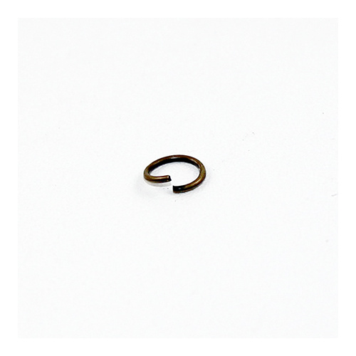 6mm Round Jump Rings - Brass Base - Antique Bronze