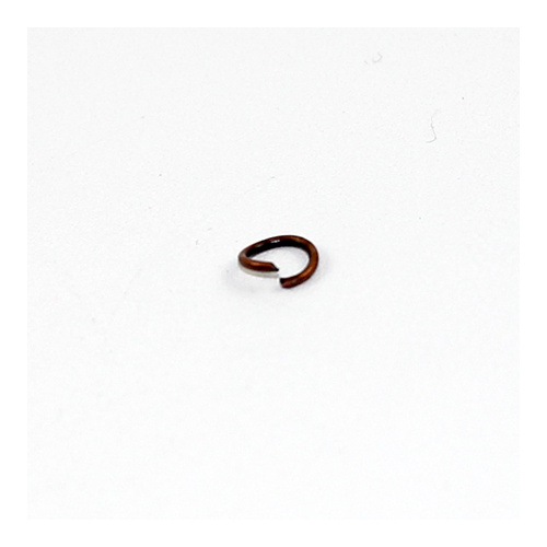 6mm Round Jump Rings - Brass Base - Antique Copper