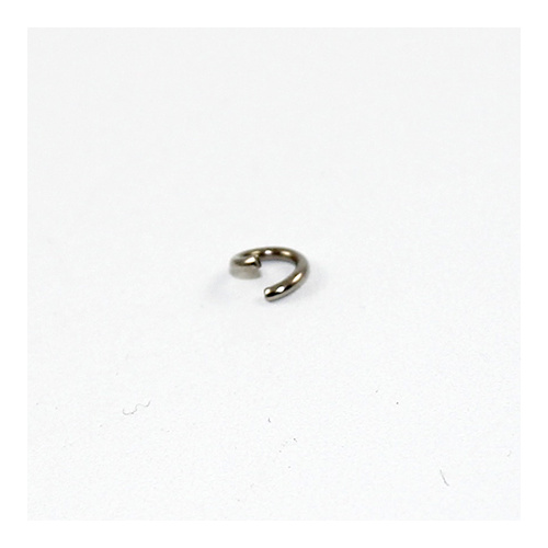 6mm Round Jump Rings - Brass Base - Antique Silver