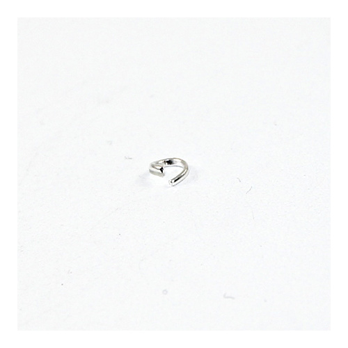 4mm Round Jump Rings - Brass Base - Silver