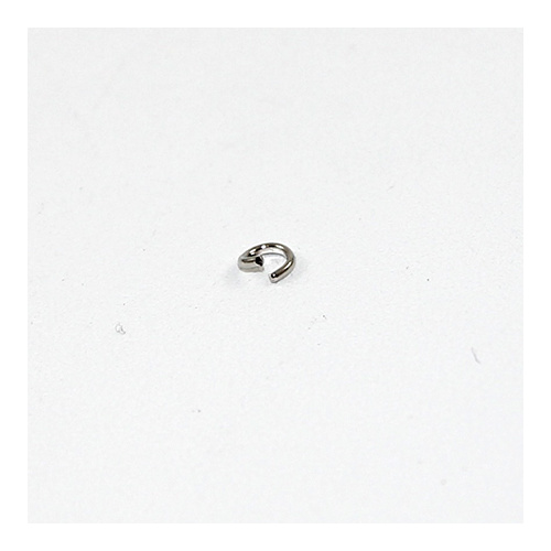 4mm Round Jump Rings - Brass Base - Antique Silver