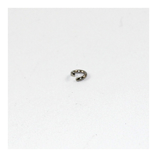 4mm x 0.8mm Round Jump Rings - Steel Base - Antique Silver
