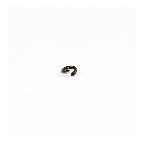 4mm x 0.8mm Round Jump Rings - Steel Base - Antique Bronze