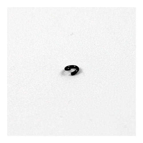 4mm x 0.8mm Round Jump Rings - Steel Base - Gunmetal
