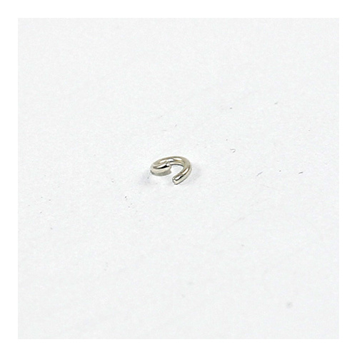 4mm x 0.8mm Round Jump Rings - Steel Base - Silver