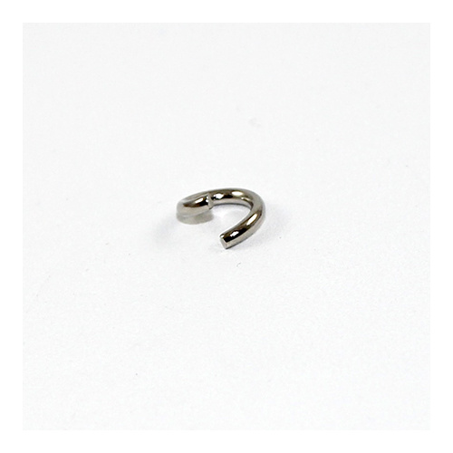 8mm x 1.4mm Round Jump Rings - Steel Base - Antique Silver