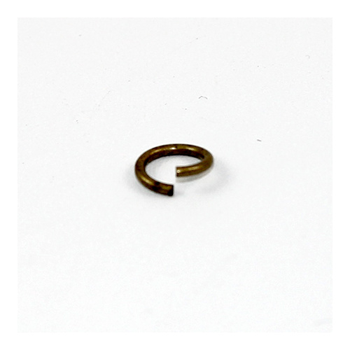 8mm x 1.4mm Round Jump Rings - Steel Base - Antique Bronze
