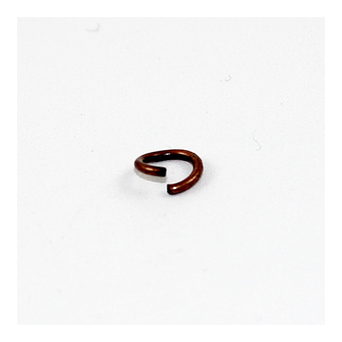 8mm x 1.4mm Round Jump Rings - Steel Base - Antique Copper