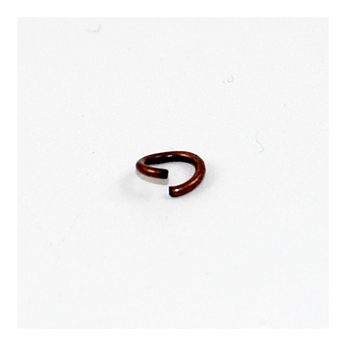 8mm x 1.4mm Round Jump Rings - Steel Base - Antique Copper