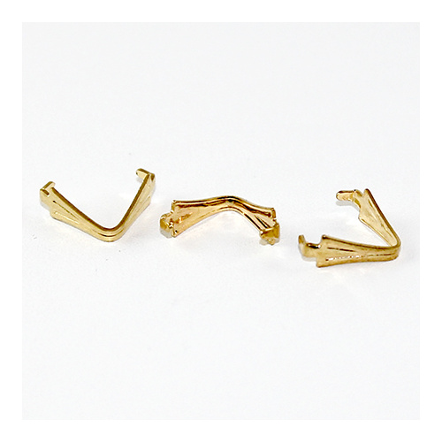 Pinch Pendant Mounts - Large - Gold