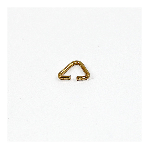 Triangle Jump Ring - Steel - Gold