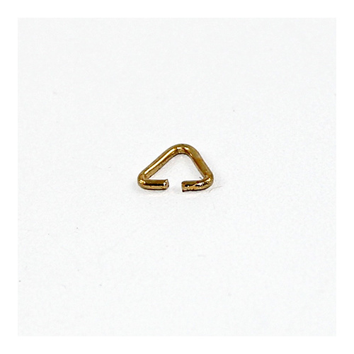 Triangle Jump Ring - Steel - Gold