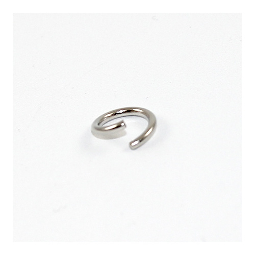 10mm x 1.5mm Round Jump Rings - Steel Base - Antique Silver