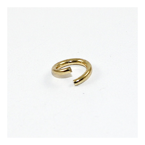 10mm x 1.5mm Round Jump Rings - Steel Base - Gold