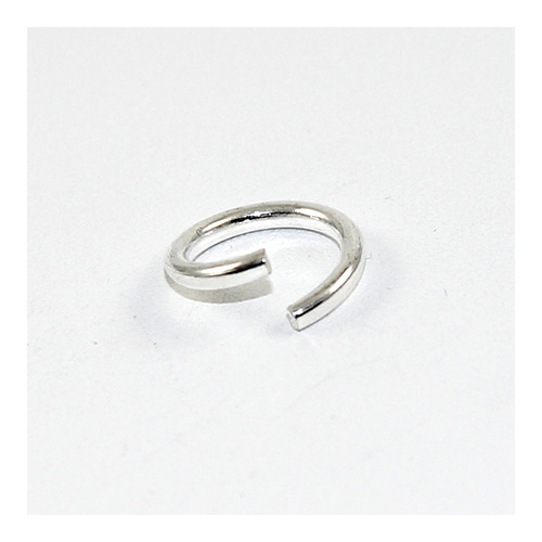 13mm x 1.8mm Round Jump Rings - Steel Base - Silver