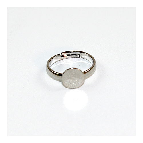 7mm Pad Ring Shank - Nickel