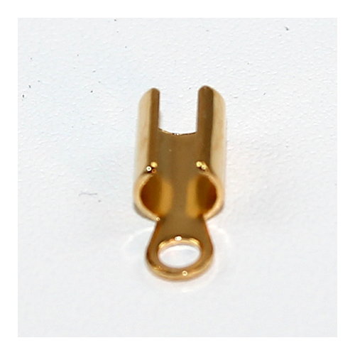 7mm Round Thonging Ends - Gold