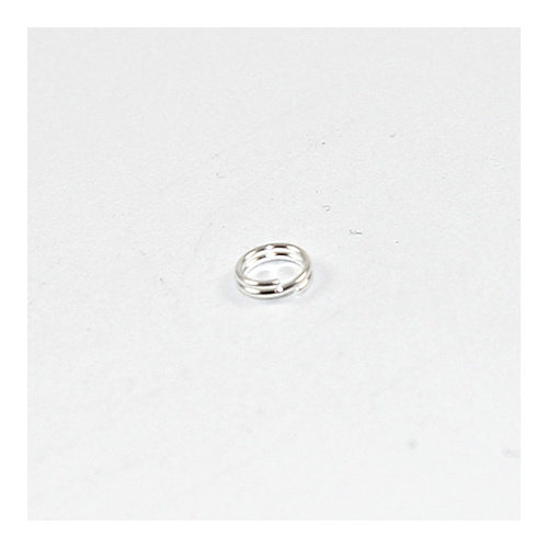 5mm Steel Split Rings - Silver
