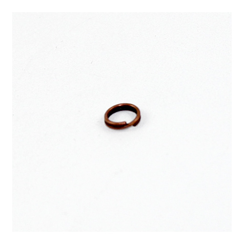 6mm Steel Split Rings - Antique Copper