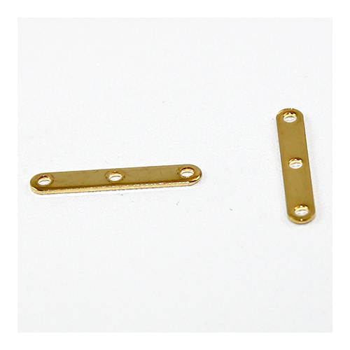 3 Hole Spacer Bar - Gold