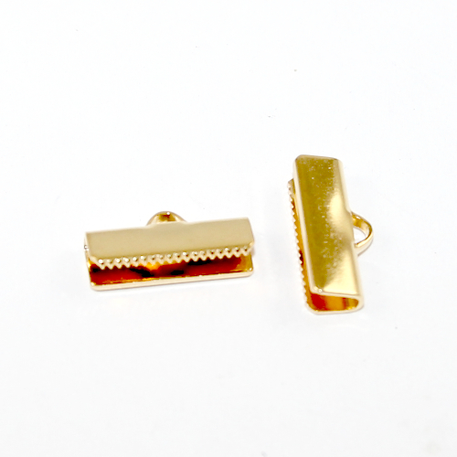 16mm Ribbon End  - Gold