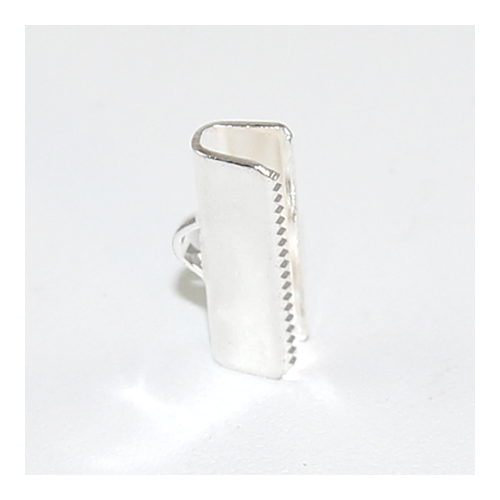 16mm Ribbon End - Silver