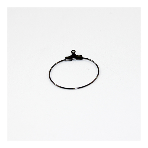 25mm Hoop - Black Nickel