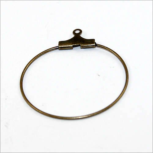 25mm Hoop - Antique Bronze