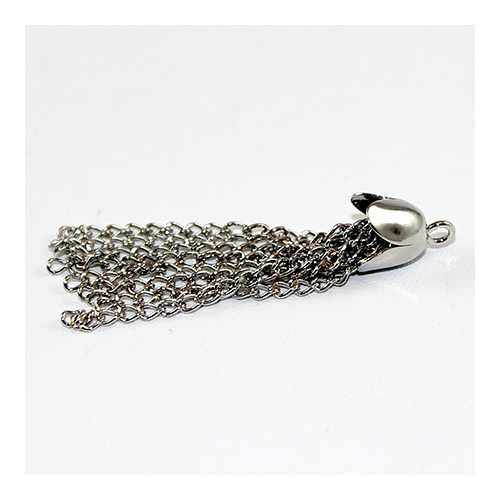 Chain Tassel - Nickel