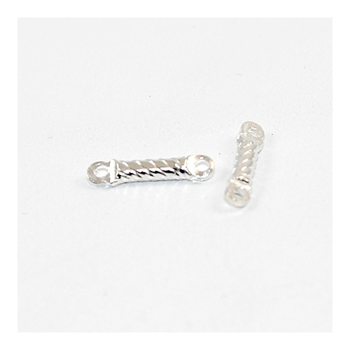 14mm Twisted Connector - Silver