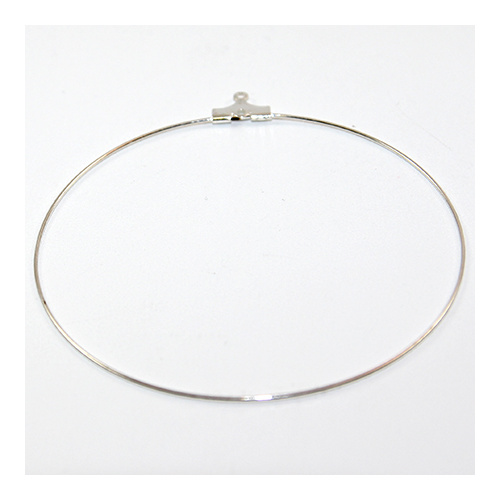 60mm Hoop - Silver