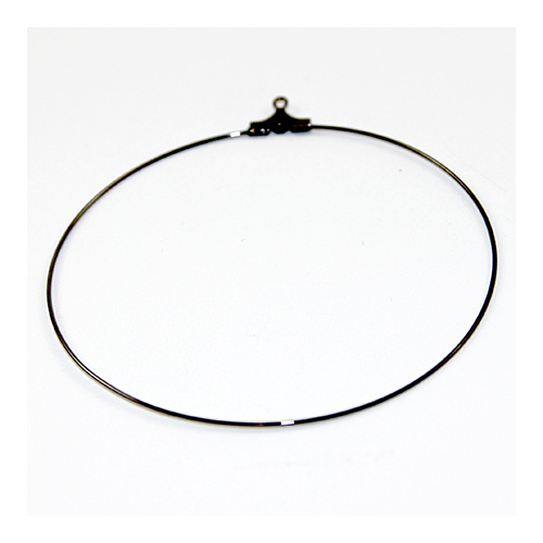 60mm Hoop - Black Nickel