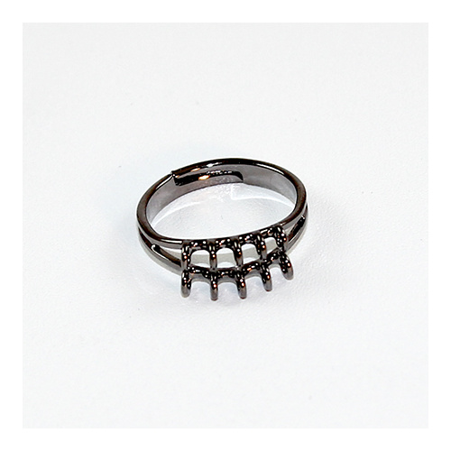 10 Loop Ring Shank - Black Nickel