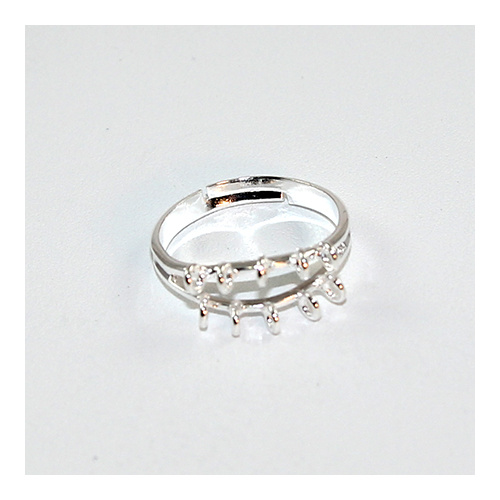 10 Loop Ring Shank - Silver