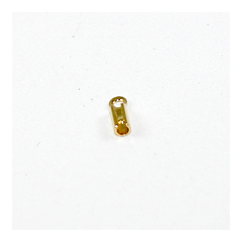 4mm Chain/Leather Thonging End - Gold
