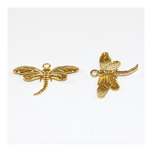 Dragonfly Charm - Gold