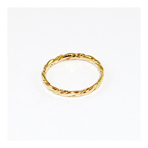 15mm Wriggle Closed Ring - Brass - Gold