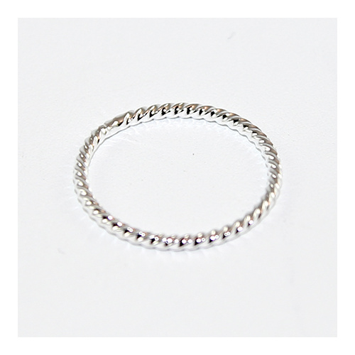 20mm Wriggle Closed Ring - Brass - Silver