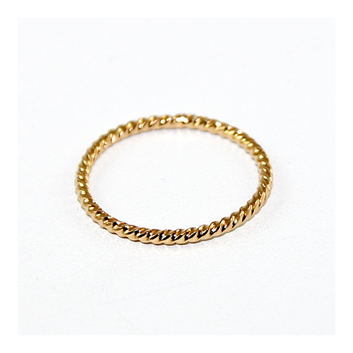 20mm Wriggle Closed Ring - Brass - Gold