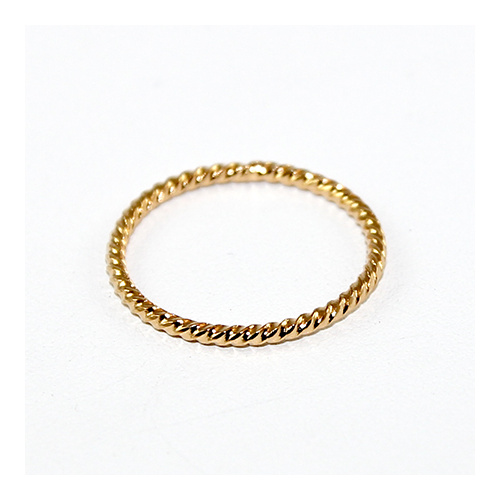 20mm Wriggle Closed Ring - Brass - Gold
