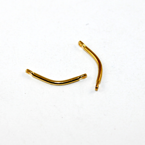 Curved Tube Connector - Gold
