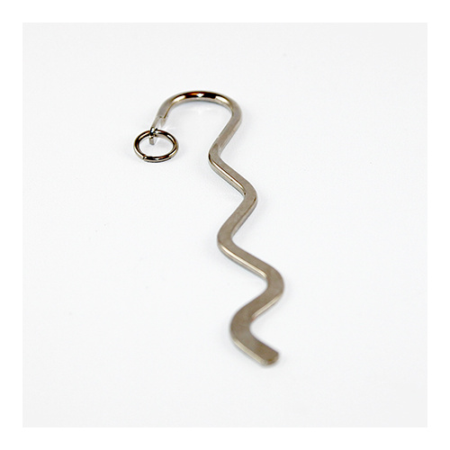 85mm Wriggly Bookmark - Antique Silver