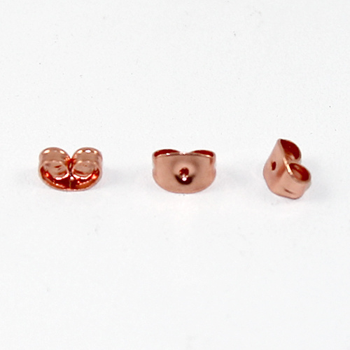 Stud Earring Back - Butterfly - Pair - Rose Gold
