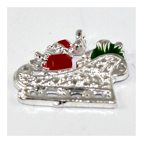 Santa Claus Enamel Charm