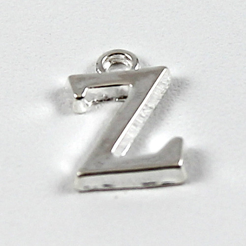 Letter "Z" Charm - Silver Plate