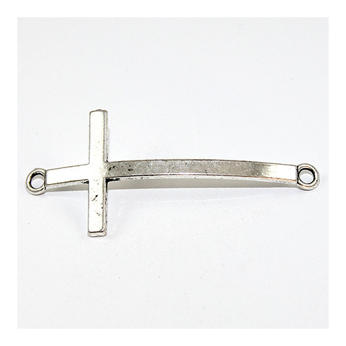 Cross Connector - Antique Silver