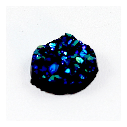 12mm "Druzy" Resin Cabochon - Bermuda Blue