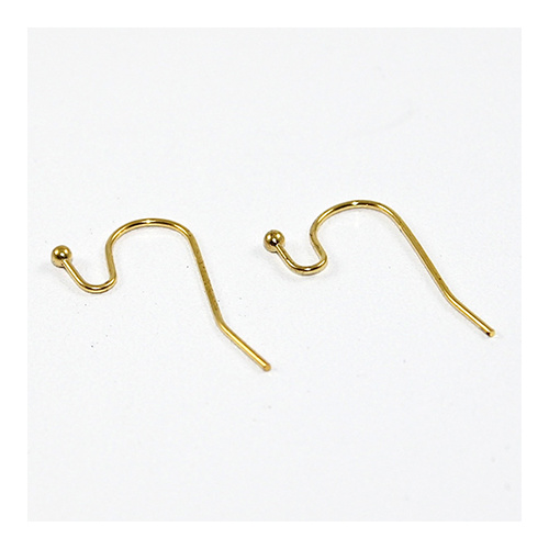Small Pendant Ear Wires - Pair - Gold Plate