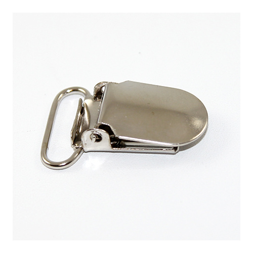 Suspender / Pacifier / Dance Number Clip - Antique Silver