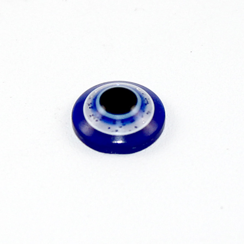 12mm Evil Eye Glitter Cabochon - Blue